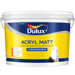 Краска Dulux Acryl Matt для стен и потолков база BС глубокоматовая 9 л