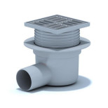 Трап горизонтальный регулируемый с мокрым затвором АниПласт TA5602 100 мм