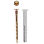 Дюбель-гвозди с потайным бортиком Зубр Мастер с саморезами 4-301340-06-080 6x80 мм 1200 шт