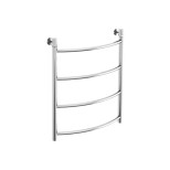 Полотенцесушитель водяной нерж сталь Лесенка Ду 25 (1") НР 400х600мм 5П нижнее подключение в/к соединитель (1"х3/4") Уют Элит-Металл В-23-03