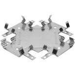 Соединитель одноуровневый краб для ПП-профилей 60х27