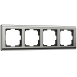 Рамка четырехместная Werkel Metallic W0041602 глянцевый никель