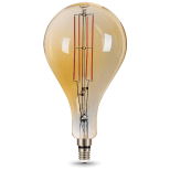 Лампа светодиодная Gauss 149802008 Vintage Filament A160 8W E27 Amber 2400K