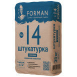 Штукатурка гипсовая Forman 14 для машинного нанесения 10-20 мм белая 35 кг