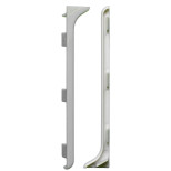 Заглушка для плинтуса ПВХ Bonkeel ПЛ80 серая левая/правая 2 шт