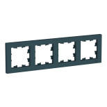 Рамка 4 поста Schneider Electric  AtlasDesign ATN000804 изумруд
