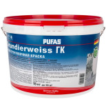 Грунтовочная краска Pufas Grundierweiss ГК белая морозостойкая 15 кг/9,2 л