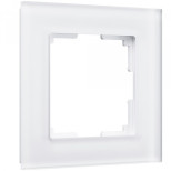 Рамка одноместная Werkel Favorit W0011105 стекло белая матовая