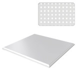 Потолок кассетный Cesal Standart Tegular K90 Белый матовый 3306 с перфорацией 595х595 мм