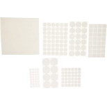 Изображение товара Набор самоклеящихся накладок на мебельные ножки Stayer Comfort 40917-H175 белые 175 шт