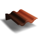 Черепица пультовая Kriastak Antik цементно-песчаная красная 400Х330 мм 011129