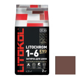 Затирка цементная для швов Litokol Litochrom 1-6 Evo LE.240 Венге 2 кг