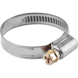 Хомут нержавеющий Зубр Профессионал 37815-016-32-100 с просечной лентой 16-32 мм 100 шт.