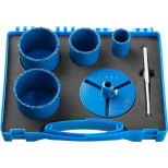 Набор алмазных коронок Зубр Профессионал 33350-H6_z01 c карбидом вольфрама 6 предметов