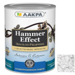 Эмаль по ржавчине Лакра Hammer Effect молотковая серебро 0,8 кг