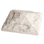 Плита накрывочная из искусственного камня Kamrock 85520 четырехскатная белая
