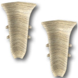 Угол внутренний для плинтуса ПВХ Ideal Классик 55 213 Дуб Северный 20 штук