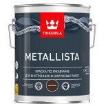 Краска по ржавчине Tikkurila Metallista глянцевая коричневая 2,3 л