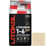 Затирка цементная для швов Litokol Litochrom 1-6 Evo LE.215 Крем-брюле 25 кг