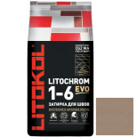 Затирка цементная для швов Litokol Litochrom 1-6 Evo LE.235 коричневая 25 кг