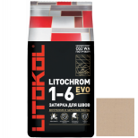 Затирка цементная для швов Litokol Litochrom 1-6 Evo LE.225 бежевая 25 кг