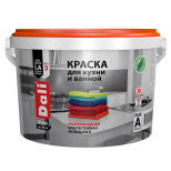 Краска для кухни и ванной акриловая Dali 20905 моющаяся база А 2,5 л