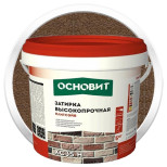 Затирка цементная для широких швов Основит Плитсэйв XC35 H коричневая 5 кг