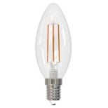 Лампа светодиодная Uniel Air LED-C35-9W/4000K/E14/CL/DIM GLA01TR диммируемая прозрачная 4000K