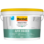 Краска для стен и потолков Marshall Maestro Интерьерная Классика глубокоматовая 2,5 л