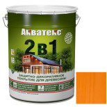 Покрытие алкидное защитно-декоративное для древесины Акватекс 2 в 1 полуматовое Орегон 2,7 л