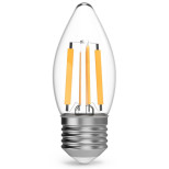 Лампа светодиодная Gauss Filament Свеча 11W 830lm 4100К Е27 LED 103802211