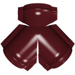 Изображение товара Y-образный тройник для полукруглого конька Grand Line Satin Matt RAL 3005