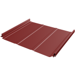 Изображение товара Кликфальц Grand Line Pro Line Satin 0,5 мм Ral 3011 коричнево-красный с пленкой на замках резка