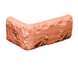 Угловой элемент Kamrock Античный кирпич 33292 бело-красный