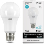 Лампа светодиодная Gauss Elementary 23222P A60 12W 1150lm 4100K E27 Led 2 штуки в упаковке