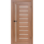 Дверь межкомнатная Komfort Doors Бета Экошпон Орех стекло белое матовое с молдингом 1900х550 мм в комплекте коробка 2,5 шт. и наличник 5 шт.