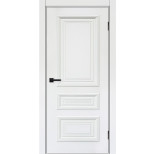 Дверь межкомнатная Komfort Doors Багет-3 эмаль белая глухая 2000х900 мм в комплекте коробка 2,5 шт. и наличник 5 шт.