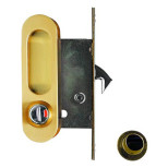 Ручка дверная Archie А-К O1/O2-V2II с замком матовое золото
