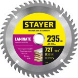 Диск пильный по ламинату Stayer Laminate 3684-235-32-72_z01 235x32/30 мм 72T