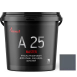 Краска резиновая Аквест-25 для крыш и фасадов темно-серая 2,4 кг