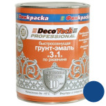 Грунт-эмаль DecoTech Professional 3 в 1 00-00015856 синий под RAL5005 0,9 кг