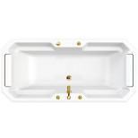 Изображение товара Акриловая ванна Fra Grande Фернандо 190х90 см на раме с ножками и панелями бронза