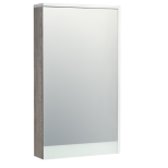 Зеркальный шкаф Акватон Эмма белый и дуб наварра 1A221802EAD80