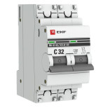 Автоматический выключатель EKF PROxima 2п C 32А 4,5кА ВА 47-63