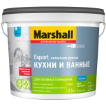 Краска для кухни и ванной Marshall Export база BC матовая 4,5 л