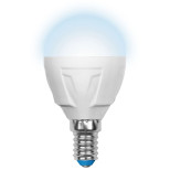 Лампа светодиодная Uniel Яркая LED-G45 7W/NW/E14/FR PLP01WH матовая 4000K