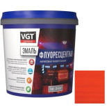 Эмаль универсальная флуоресцентная VGT оранжево-красная 1 кг