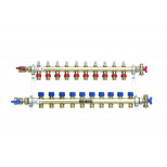 Коллектор распределительный Rehau HKV-D на 10 контуров нержавеющая сталь 12081011002