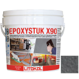 Затирка эпоксидная Litokol Epoxystuk X90 С.15 Grigio Ferro серая 5 кг