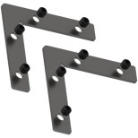 Соединитель угловой плоский Novotech Flum NT21 059 135134 черный 2 штуки